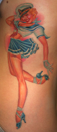 Tattoos - Tim Harris - Petty Sailor Girl